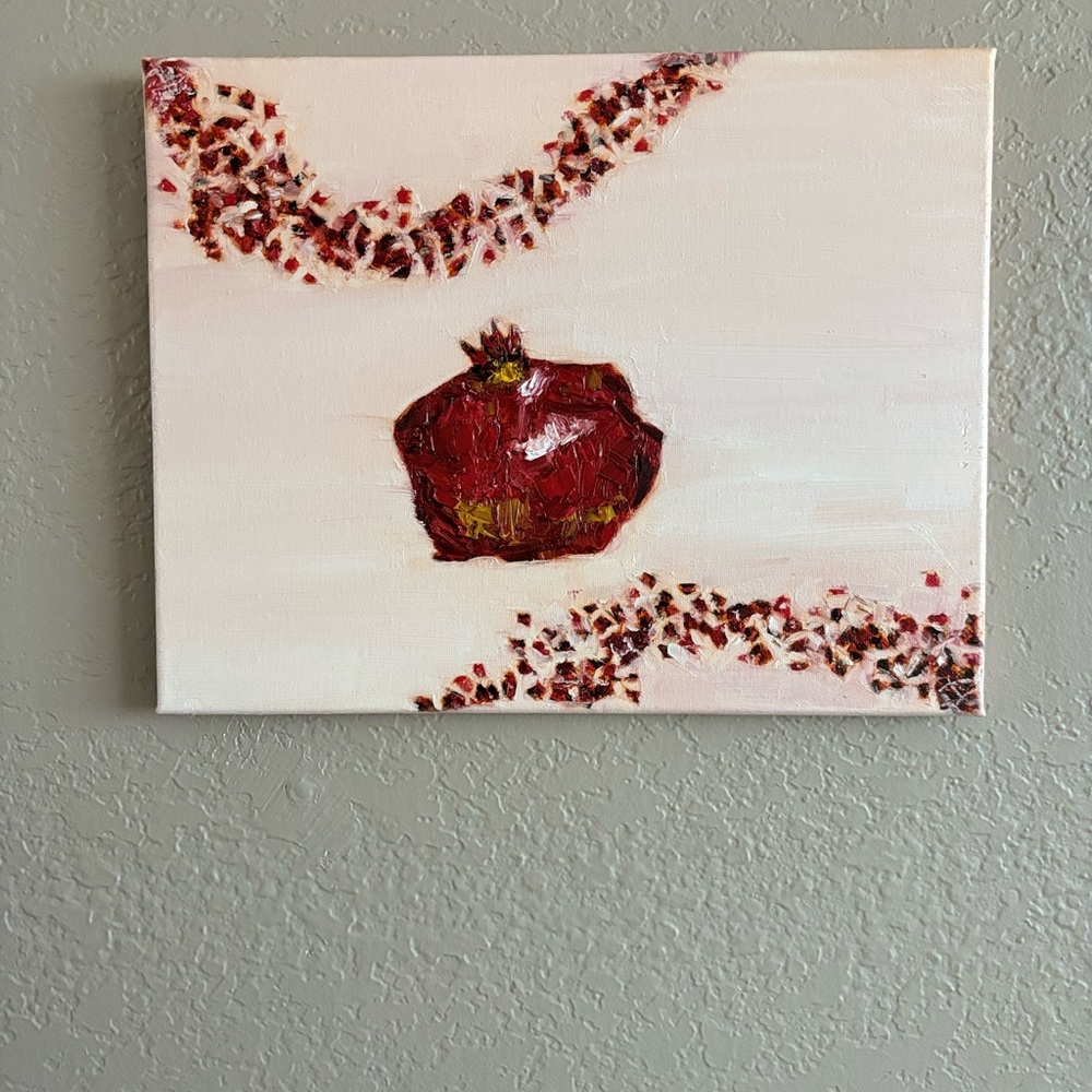 Abstract Pomegranate Canvas Art